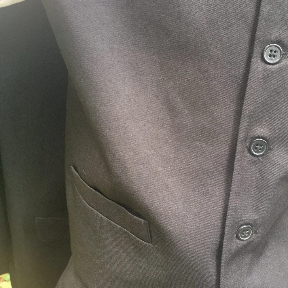 🛍️#2187 EUC J. Ferrar Modern Fit Men’s 3 Piece Black Suit - Picture 14 of 16